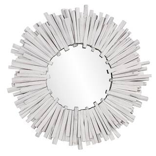 Allan Andrews Durango Round White Mirror