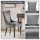 preview thumbnail 14 of 25, Madison Park Signature Ultra Upholstered Dining Side Chairs With Wood Legs (Set of 2)