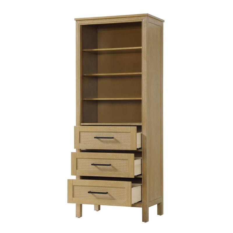 Winslow 16-28 Inch Open Shelving Bath Storage Cabinet