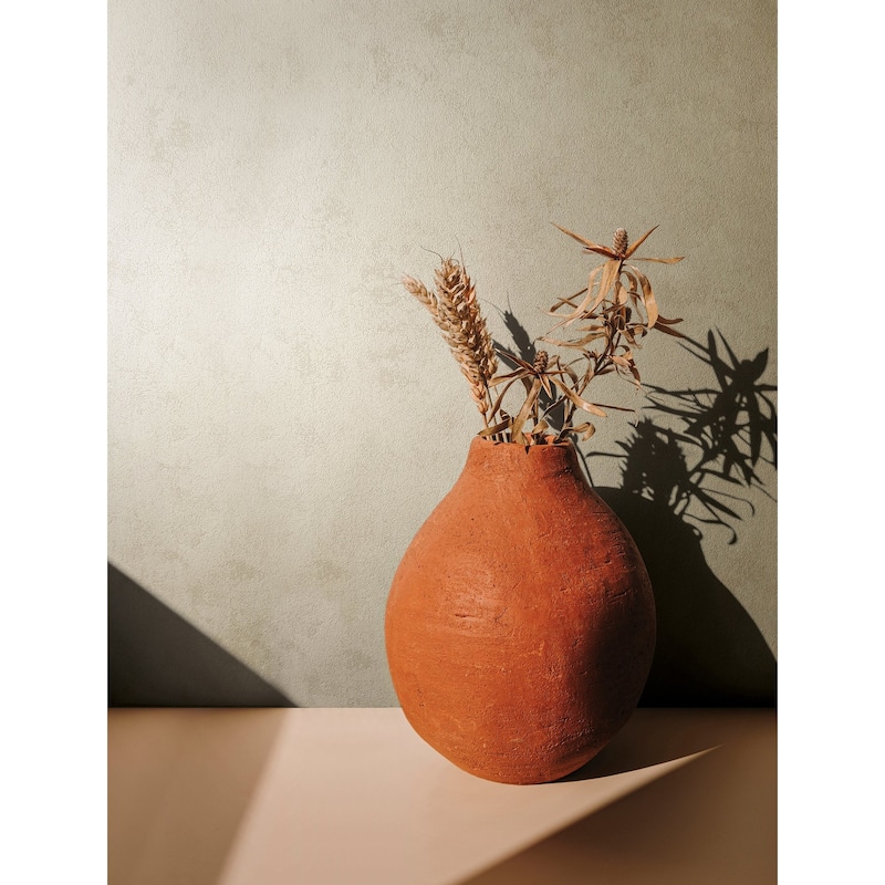 Galerie Wallcoverings Terra Collection Plaster Effect Matte Finish Clay Ink on Non-woven Wallpaper Roll