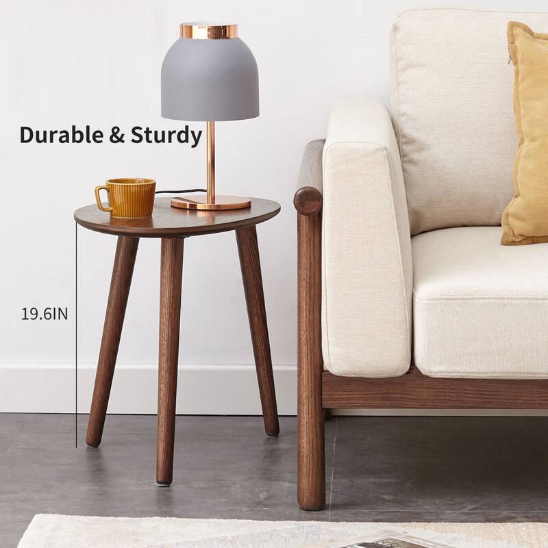 Mid-Century Oval Design Side Table