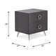 preview thumbnail 13 of 17, ACME Carson Carrington Rjukan Contemporary Nightstand with 2 Drawers