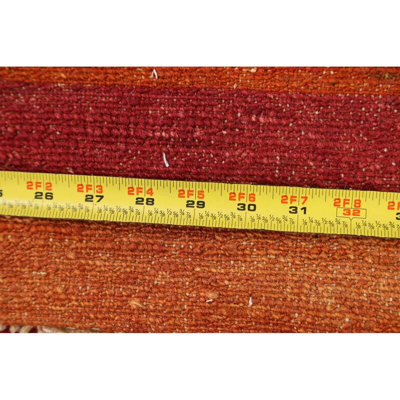 Modern Striped Gabbeh Kashkoli Oriental Area Rug Wool Hand-knotted - 5'5" x 7'8"