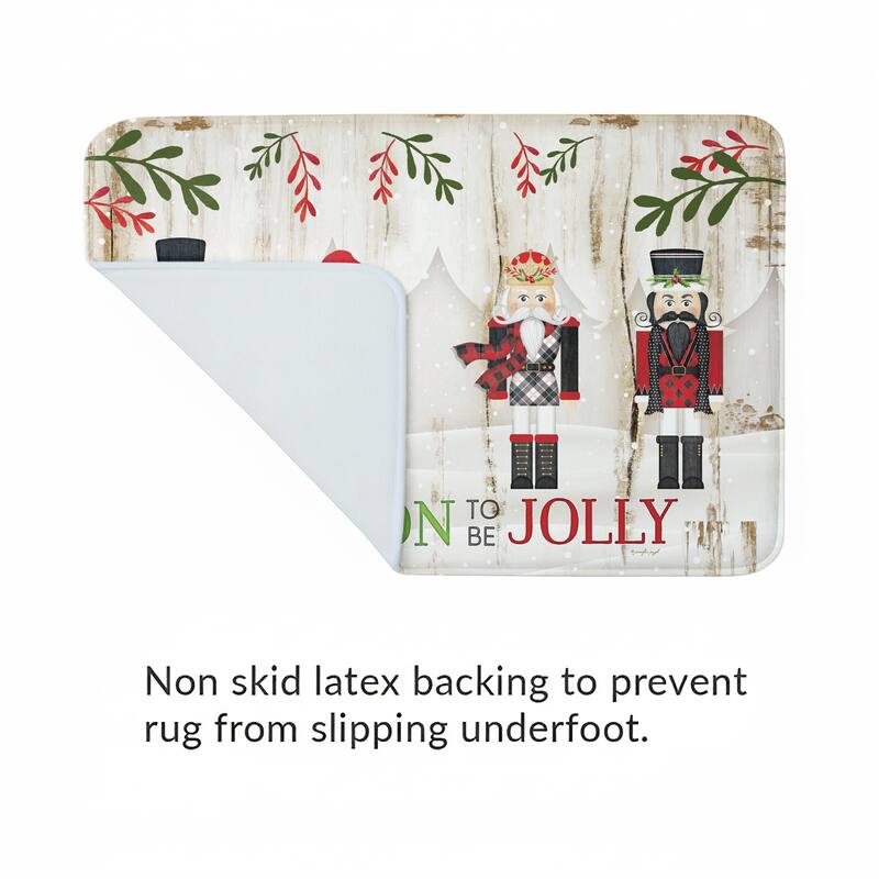 Nutcracker Christmas Memory Foam Rug