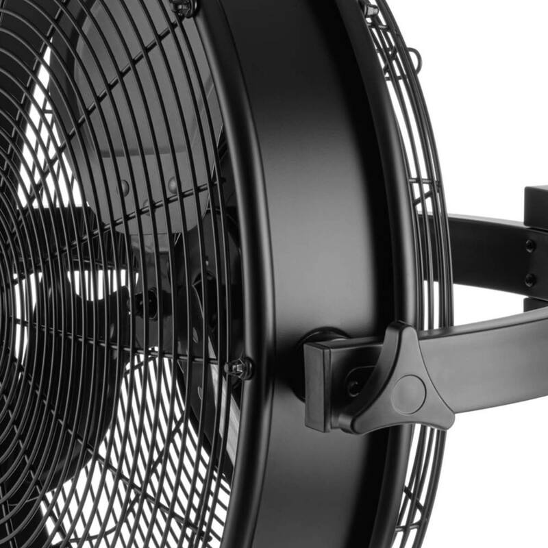 20" Honeywell Matte Black Outdoor Wet-Rated Wall Fan with Remote Control - 20 Inches