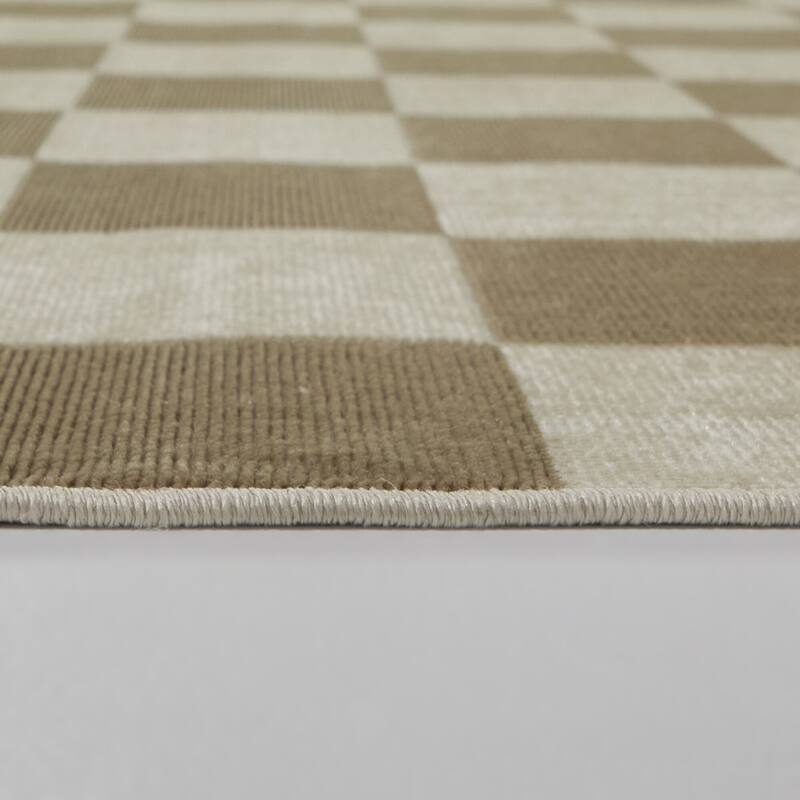Pearse Checkered Color Block Area Rug