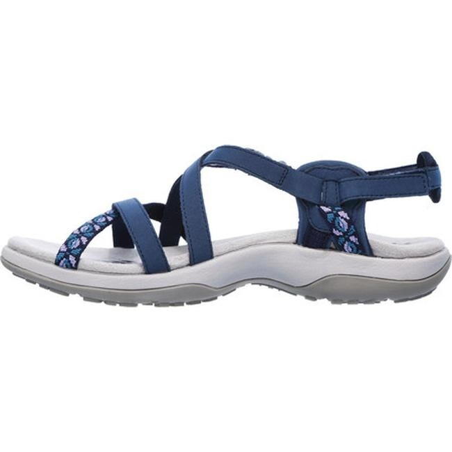 skechers reggae slim vacay sandals navy