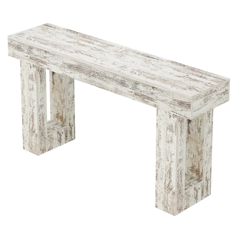 Farmhouse Console Table, 63-Inch Long Narrow Sofa Table Behind The Couch