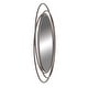 preview thumbnail 13 of 32, Stylish Metal Wall Mirror with Overlapping Circles and Foiled Finish - Gold or Gray