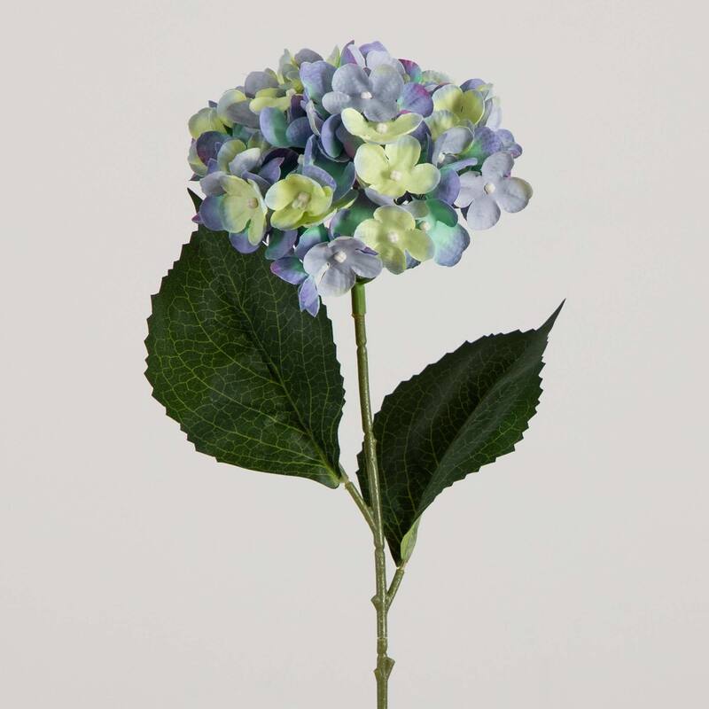 Hydrangea Flower Artificial Stem Sprays - 20" - Blue - Set of 3