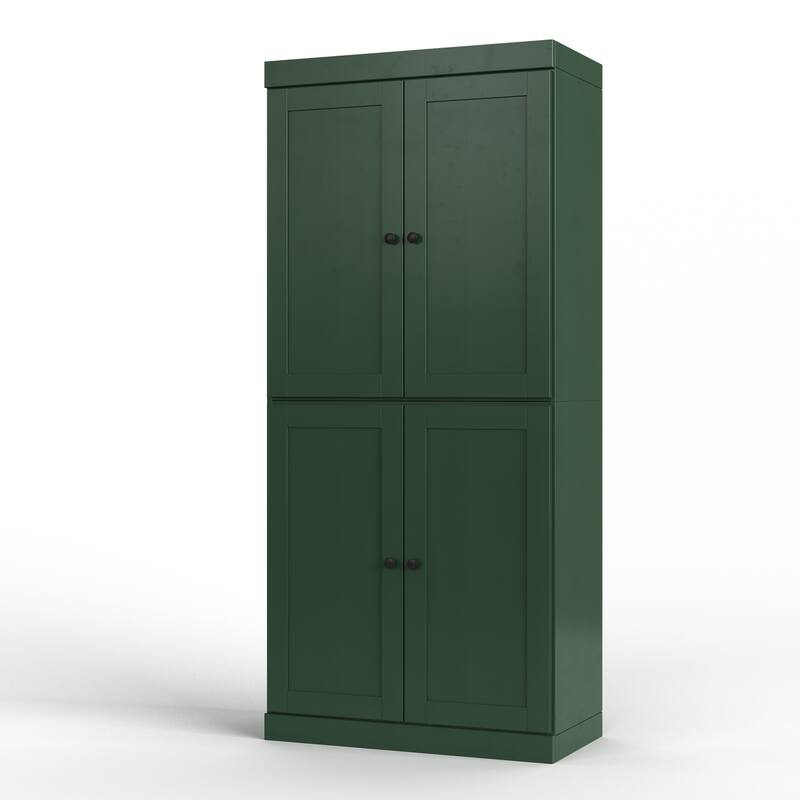 Palace Imports 100% Solid Wood 32" Bathroom Storage Cabinet with Shaker Doors and Adjustable Shelves