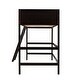 preview thumbnail 37 of 36, Elegant Twin Size Loft Bed Wooden Kids Bed with Ladder,Guardrail,Stair,Storage Drawers and Desk
