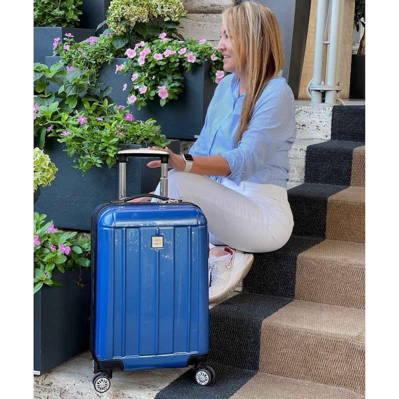 World Traveler 20" Spinner Carry-On Lightweight Airline Approved