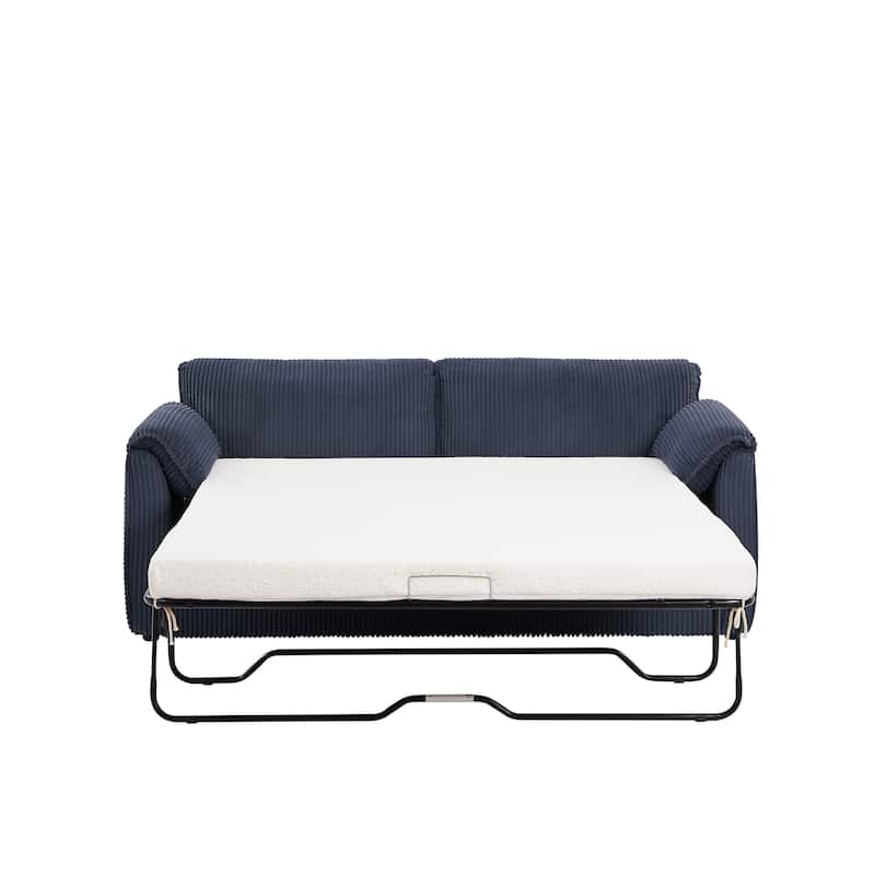 Christopher Knight Home - Maxwell Modern Corduroy Sleeper Sofa Bed with Cushion Back and Pillow Top Arms