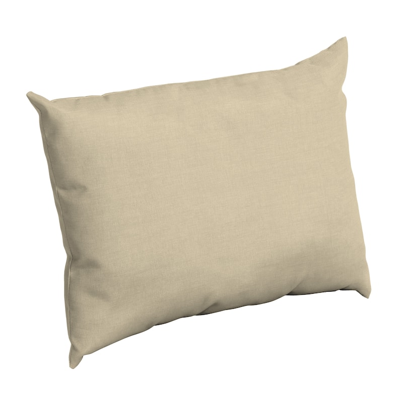 ARDEN Outdoor 17 x 23 in. Pillow Back - 23" W x 17" D - Taupe Leala Texture