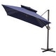 preview thumbnail 42 of 85, 11 x 11 FT Outdoor Square Patio Cantilever Offset Umbrella with Crank and 360 Degrees Rotation