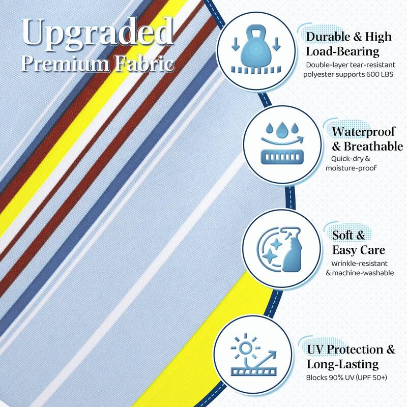 EROMMY Modern Portable Hammock, Hand-Woven Ropes, Anti-Tipping Design for Backyards, Beaches & Campsites