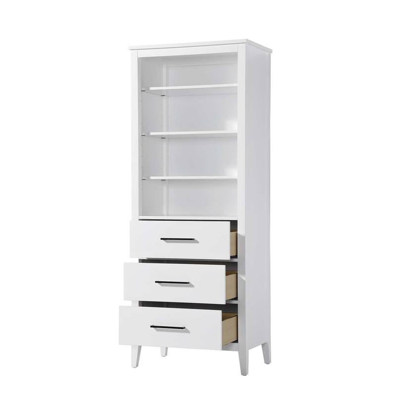 Laura 16-28 Inch Open Shelving Bath Storage Cabinet