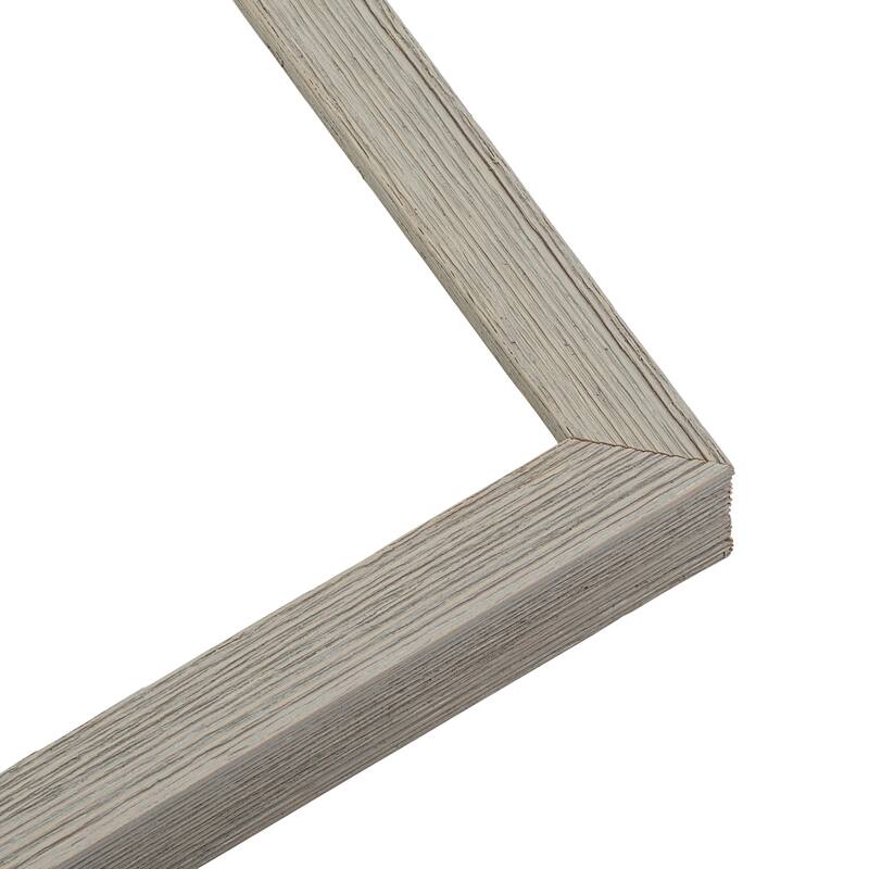 19x18 Shadow Box Frame Grey | 1.125 inches Deep Real Wood Rustic