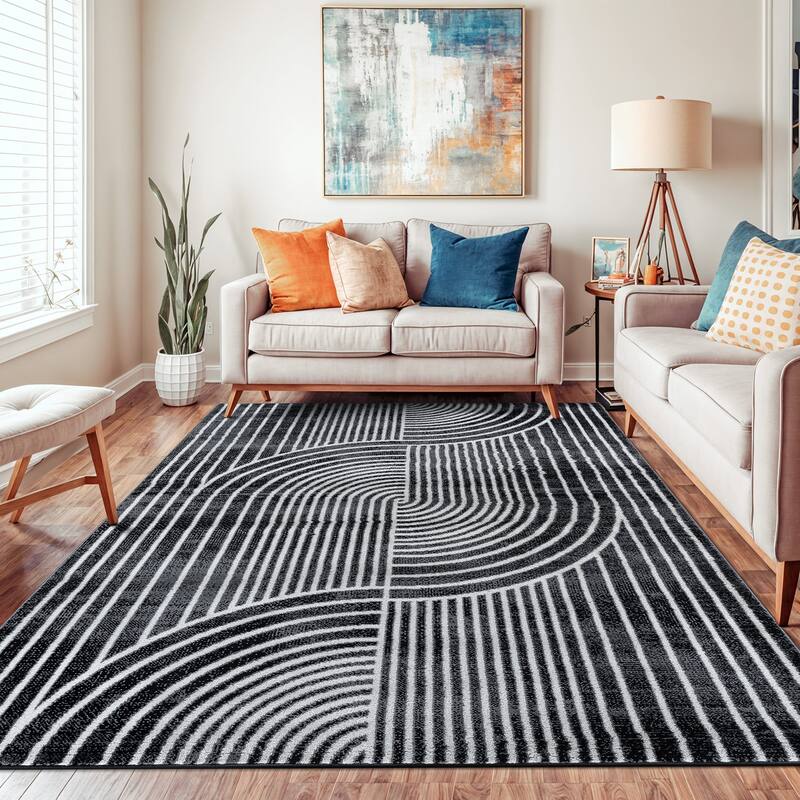 Contemporary Arch Knot Design Area Rug