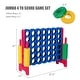 preview thumbnail 2 of 8, Gymax Jumbo 4-to-Score Game Set 4 in A Row Kids Adults w/ 42 Jumbo - See Details