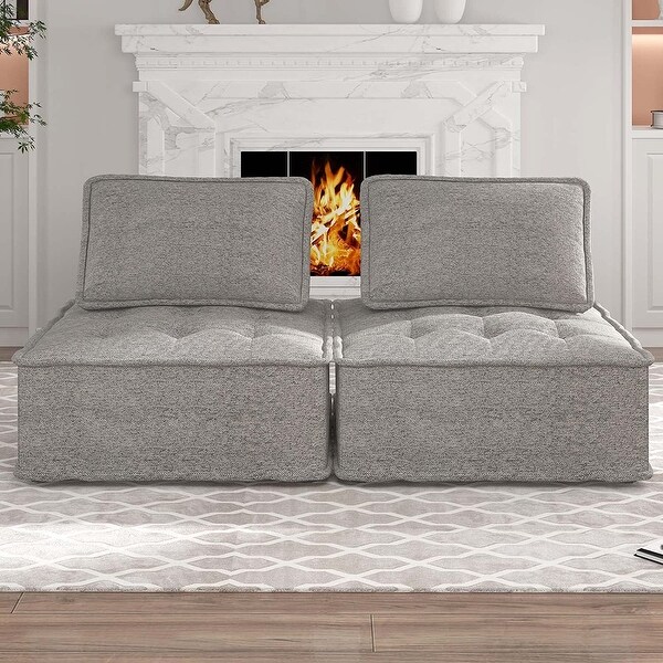 Mixoy Modular Sofa Couch, Modern Sectional Sofa Couch