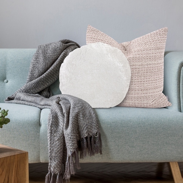 Silver crushed velvet pillows outlet