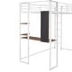 preview thumbnail 35 of 58, Multifunctional Design Metal Loft Bed with Two-sided Ladder, Shelves and Desk, Twin Size