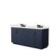 Option Dark Blue, Black Trim, White Quartz Top