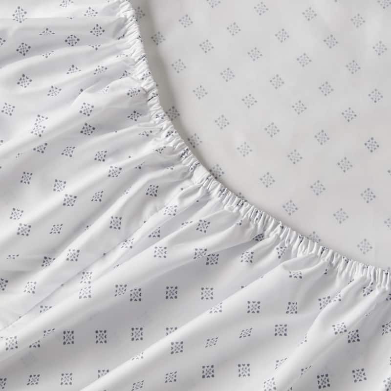 Chelsea Square Reese Chambray Print Microfiber Comforter Set with Bed Sheets