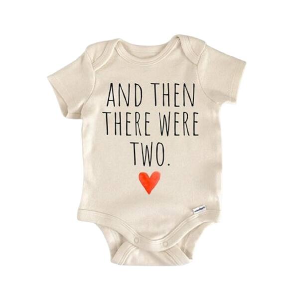 slide 2 of 6, 2nd Baby Pregnancy Announcement - Baby Boy Girl Clothes Infant Bodysuit Funny Cute Blue - 0-3M