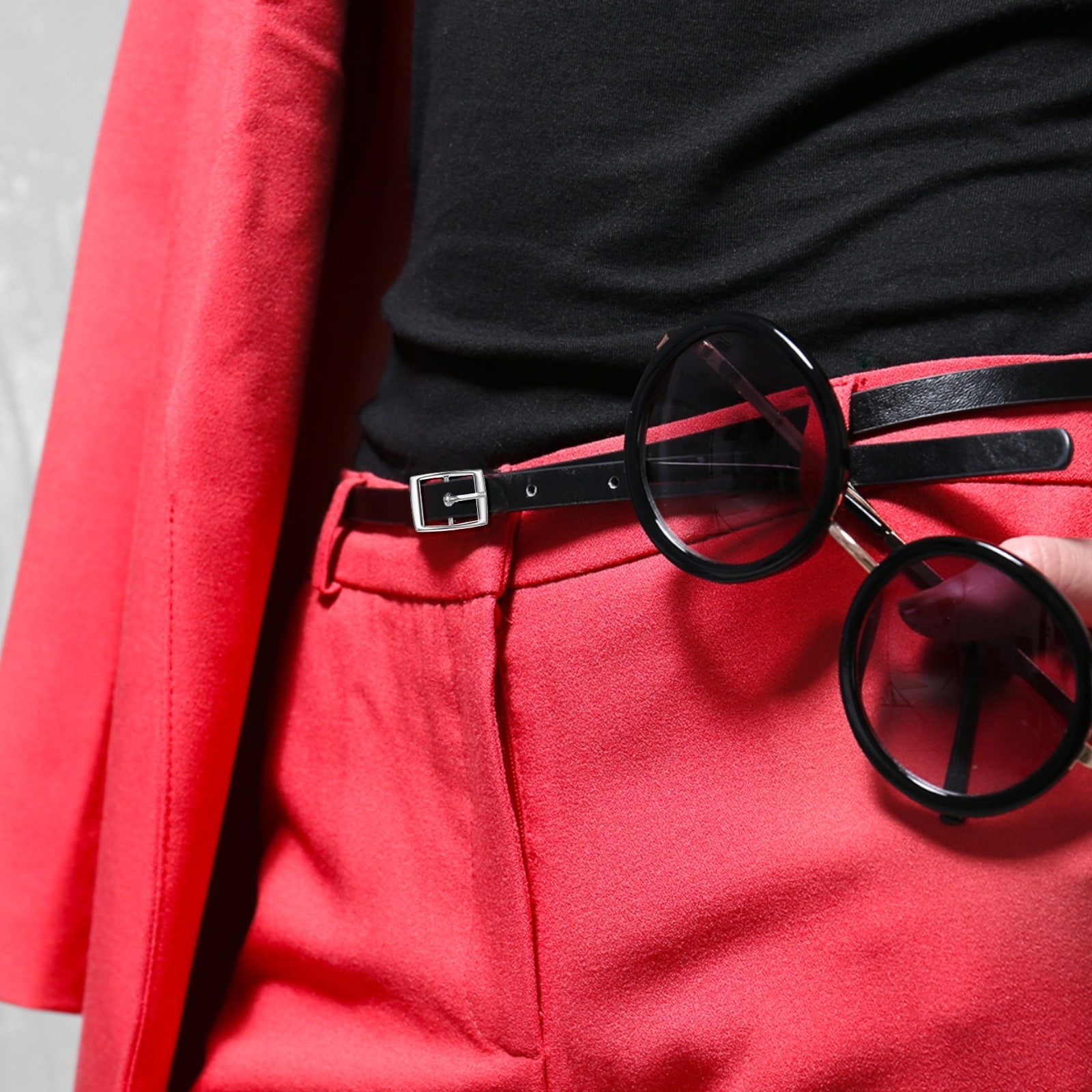 Metal Single Prong Buckle - Webbing Belts Center Bar Buckle Use for Leather Bags Craft Square Loops Clasp