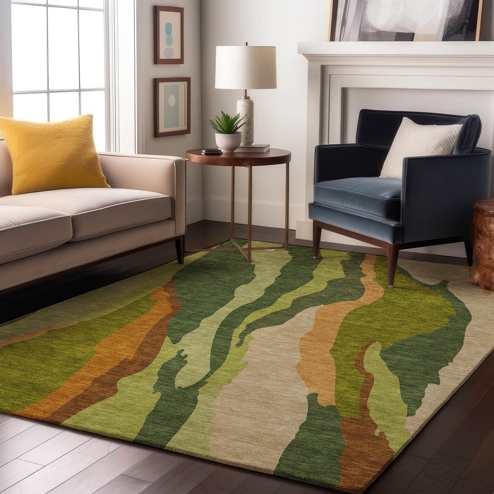 Premium Washable Super Soft Mid Century Modern Mayfield Rug