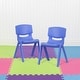 preview thumbnail 1 of 47, 2 Pack Plastic Stack School Chair with 13.25"H Seat, K-2 School Chair