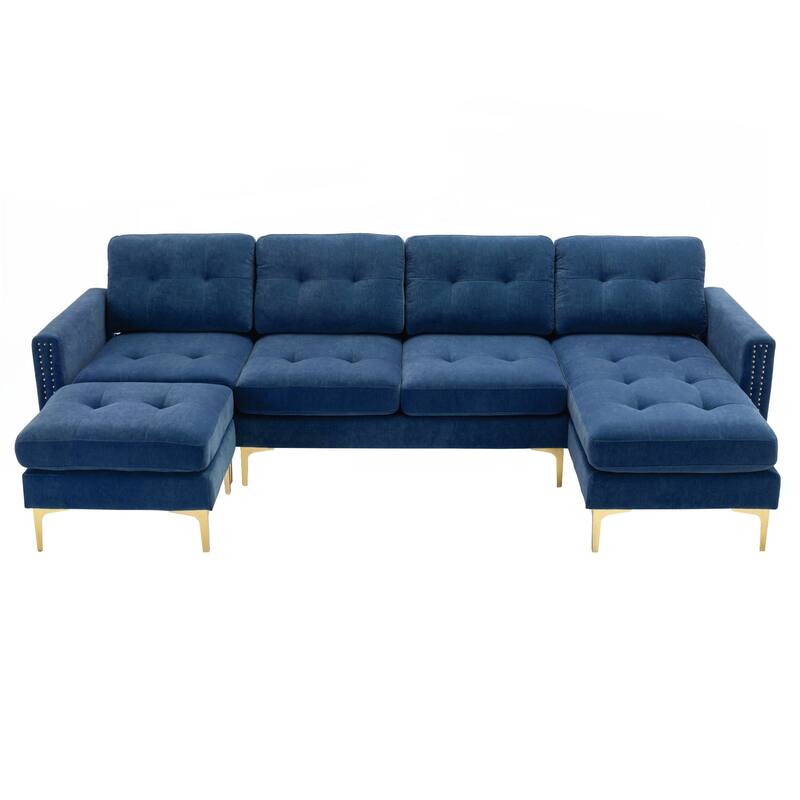 110inch L-Shape Convertible Sectional Sofa Couch