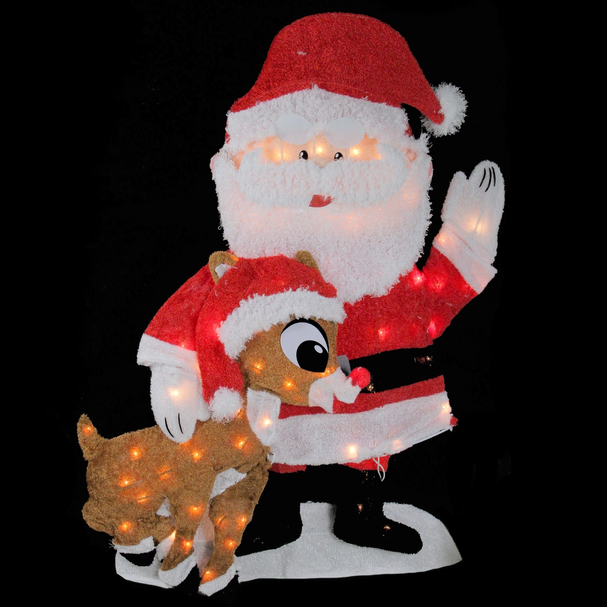 stuffed santa claus for outdoors