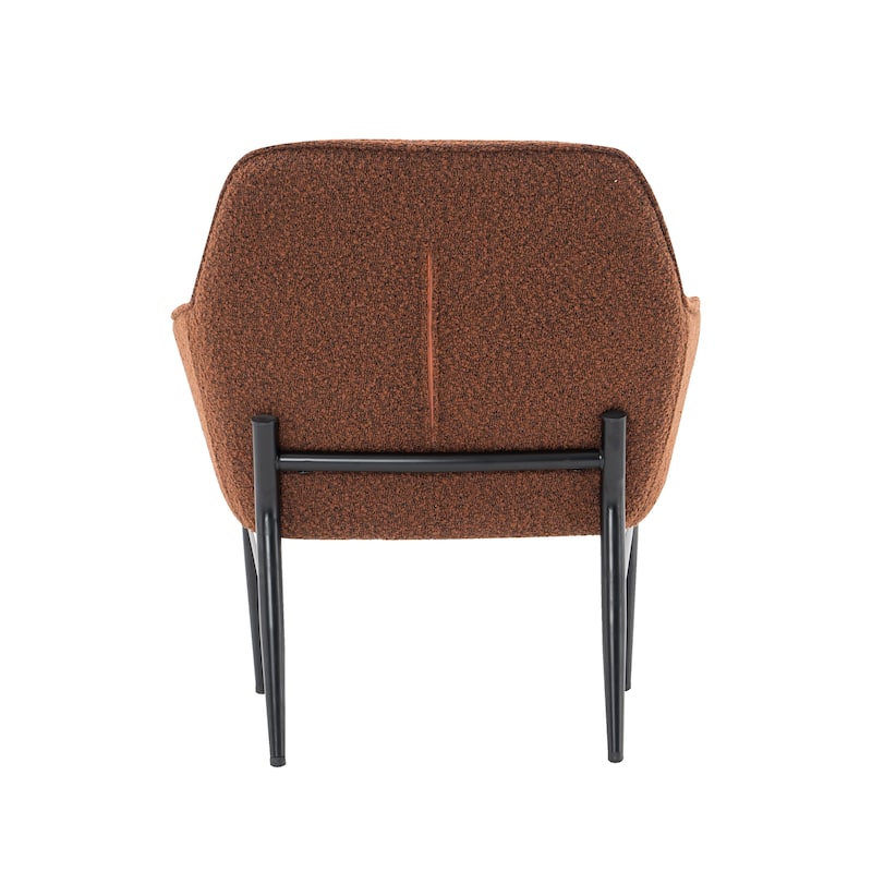 Porthos Home Hali Fabric Upholstered Accent Chair with Pillow, Steel Legs