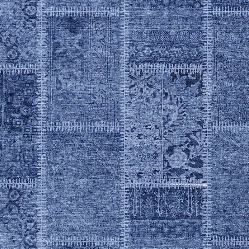 HomeRoots Patchwork Transitional Rectangle Outdoor Rug