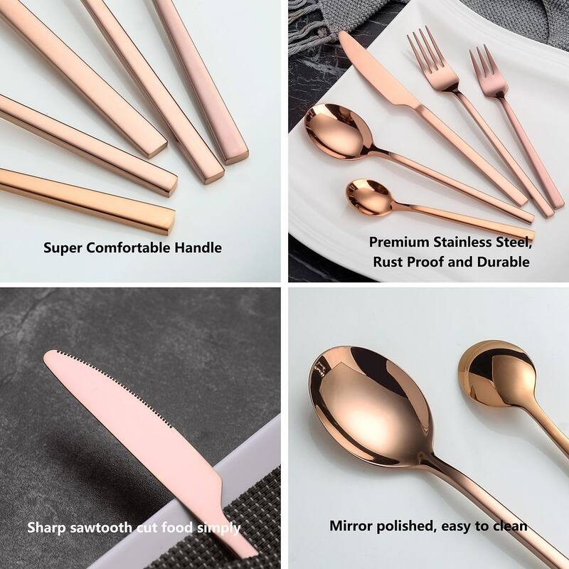 Velaze Epsilon 18/10 Silverware Flatware Set (Service for 6)