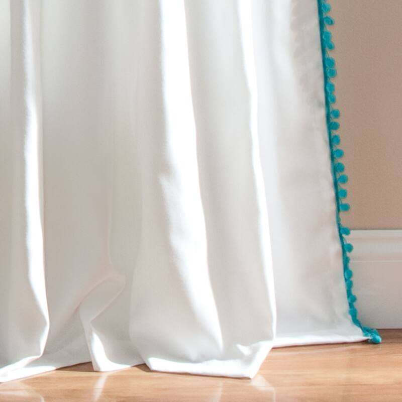 The Gray Barn Watertop Pom Pom 84-inch Curtain Panel