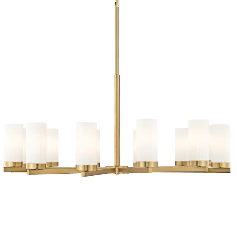 Z-Lite 3044-12 Danica 12 Light 39" Wide Candle Style Chandelier - Modern Gold