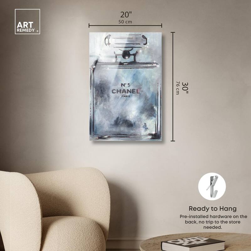 Doll Memories - Grey Perfume Acrylic by Art Remedy, Ready to Hang