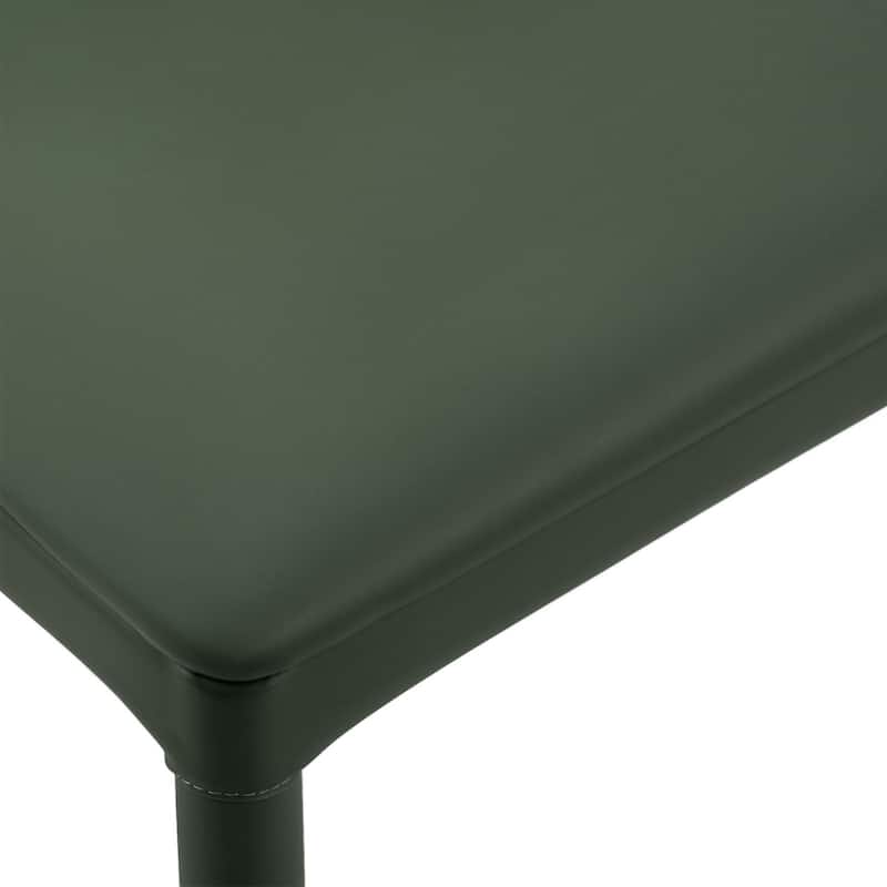 Fully Assembled Microfiber Leather Upholstered Dining Chairs, Set of 2 - 22.44"D x 18.5"W x 32.28"H