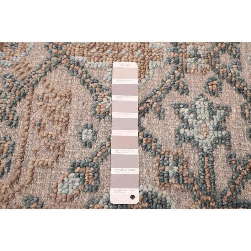 ECARPETGALLERY Hand-knotted Tangier Taupe Wool Rug - 5'6 x 7'6