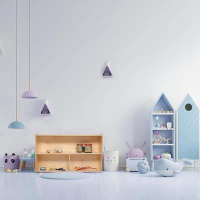 Contender 3-Section Classroom Storage Cabinet with 2 Shelf for Organizing Toys Art Supplies Montessori Toddler