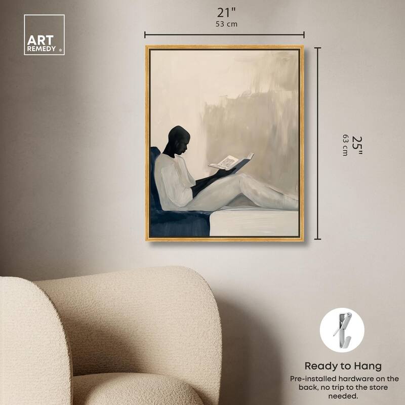 Void Reader I Canvas by Art Remedy