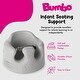 preview thumbnail 2 of 6, Bumbo Infant Soft Foam Floor Seat with 3 Point Adjustable Harness, Gray (2 Pack) - 2.9