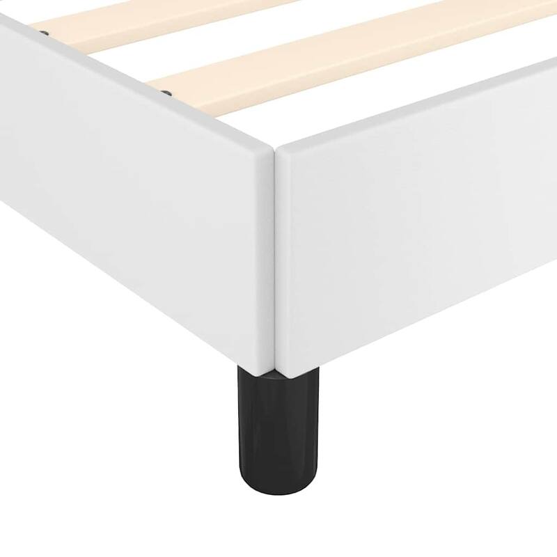 vidaXL Bed Frame, Faux Leather, No Mattress