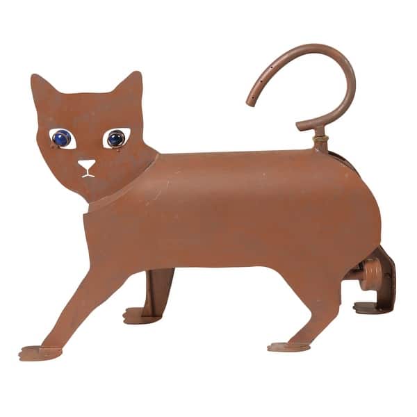 Shop What On Earth Spinning Tail Cat Sprinkler Iron Animal Sculpture Lawn And Garden Watering Yard Art Overstock 30860015