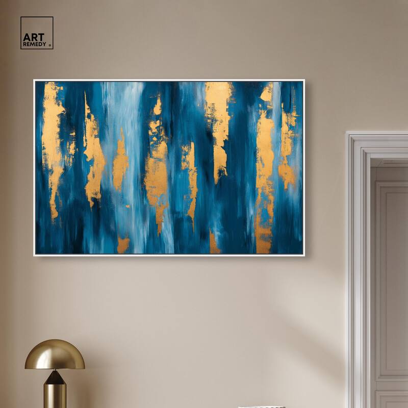 Dark Texture Golden Touch II Canvas by Art Remedy